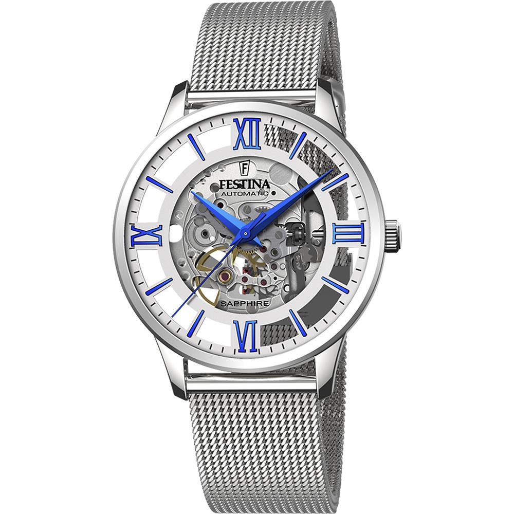 Festina F20534/1 Automatik-Skelett-Maschen-Armband Herrenuhr Festina F20534/1 Automatik-Skelett-Maschen-Armband Herrenuhr
